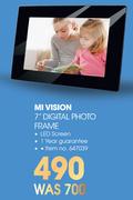 Mi Vision 7" Digital Photo Frame