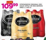 Strongbow Original Dry, Gold Apple Or Red Berries NRB 6x330ml-For 2