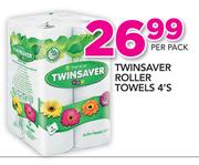 Twinsaver Roller Towels 4's-Per Pack