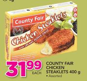 Country Fair Chicken Steaklets Assorted-400g