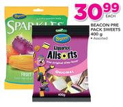 Beacon Pre Pack Sweets Assorted-400g Each