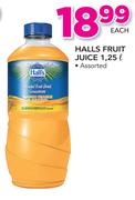 Hall's Fruit Juice Assorted-1.25Ltr