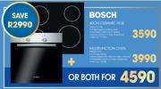 Bosch 60cm Ceramic Hob PKE611D17E + Bosch Multifunction Oven HBN301E2Z