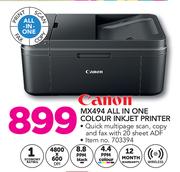 Canon MX494 All In One Colour Inkjet Printer