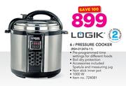 Logik 6 Ltr Pressure Cooker RSH-012476-11