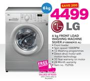 LG 6Kg Front Load Washing Machine Silver F10B8NDP25 AL
