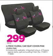 Stingray 6 Piece Floral Car Seat Cover Pink FLORAL PINK