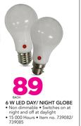 Eurolux 6W LED Day/Night Globe-Each