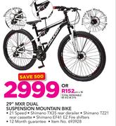 Raleigh 29" MXR Dual Suspension Mountain Bike