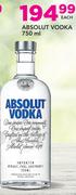 Absolut Vodka-750ml