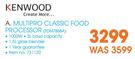 Kenwood Multipro Classic Food Processor FDM786BA