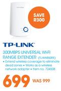 TP-Link 300MBPS Universal Wi-Fi Range Extender TL-WA850RE