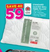 Always Home Standard Quilted Ball Fibre Pillow-45 x 70cm