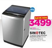 Sinotec 13Kg Top Load Washing Machine Silver T1311LS