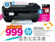 HP 3835 Colour Inkjet Printer + HP 652 Colour