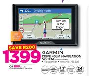 Garmin Drive 40LM Navigation System 010-01956-4B