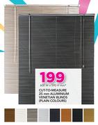 Decorland Cut-To-Measure 25mm Aluminium Venetian Blinds(Plain Colours)-600x590mm