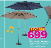 3m Crank Umbrella-Each