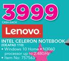 Lenovo Intel Celeron Notebook IDEAPAD 110-Each