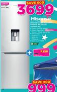 Hisense 299Ltr Bottom Freezer Fridge Metallic H299BME-WD