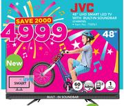 JVC 48" UHD Smart LED TV With Built In Soundbar LT-48N785