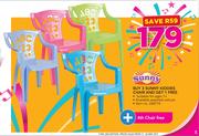 Sunny 3 Kiddies Chair & Get 1 Free