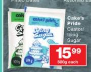 Cake's Pride Castor/Icing Sugar-500g Each