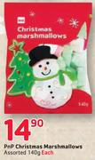 PnP Christmas Marshmallows Assorted-140g Each