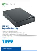 Seagate 3TB 3.5" Expansion Desktop