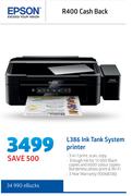 Epson L386 Ink Tank System Printer