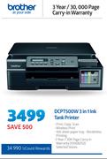 Brother DCPT500W 3 In 1 Ink Tank Printer