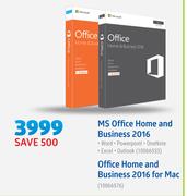 Microsoft MS Office Home And Business 2016 Or Office Home And Business 2016 For Mac