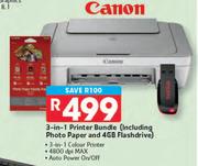 Canon 3-In-1 Printer Bundle