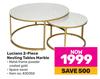 Luciano 2-Piece Nesting Tables (Marble)