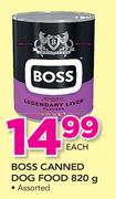 Boss Canned Dog Food Assorted-820g