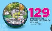 Garden Hose 12mmX20m With Free Starter Kit Inside