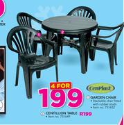 Cenplast Garden Chair-For 4