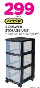 Addis 3 Drawer Storage Unit