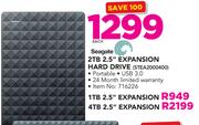 Seagate 2TB 2.5" Expansion Hard Drive STEA2000400