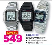 Casio Gents Watches-Each