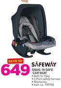 Safeway Snug N Safe Car Seat