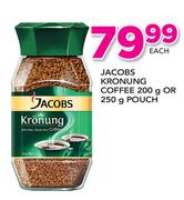 Jacobs Kronung Coffee 200g Or 250g Pouch-Each