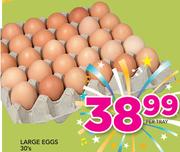 Large Eggs-30's Tray