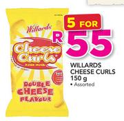 Willards Cheese Curls Assorted-5x150g