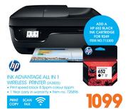 HP Ink Advantage All In 1 Wireless Printer IA3835