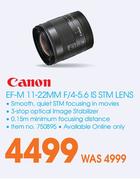 Canon EF-M 11-22MM F/4-5.6 IS STM LensCanon EF-M 11-22MM F/4-5.6 IS STM Lens