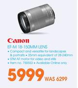 Canon EF-M 18-150MM Lens 
