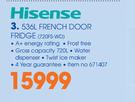 Hisense 536Ltr French Door Fridge 720FS-WD