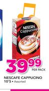 Nescafe Cappucino-10's Pack