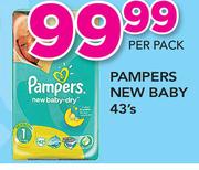 Pampers New Baby-43's Per Pack